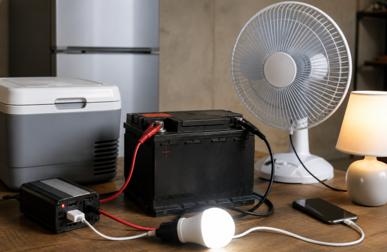 4 Household Items You Can Power with a Car Battery in Emergency