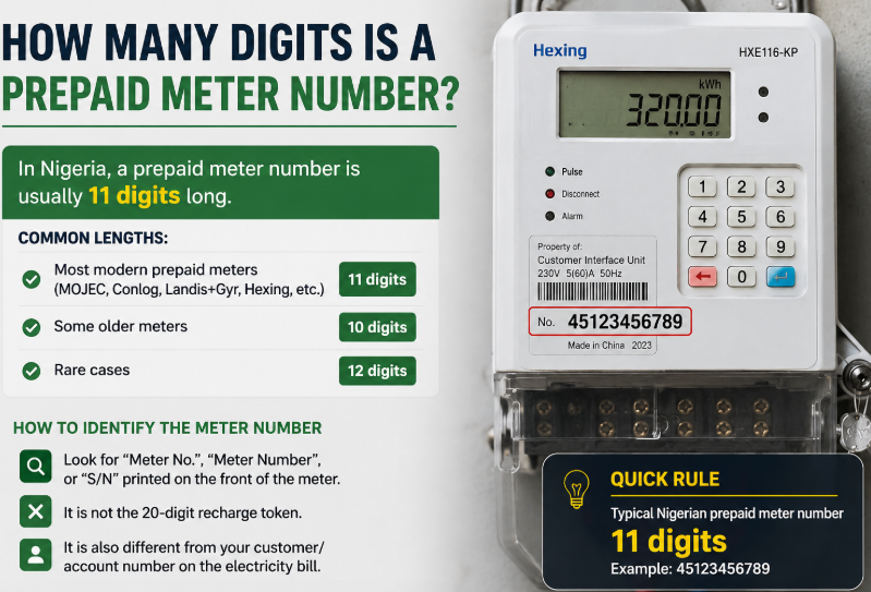 How Many Digits is a Prepaid Meter Number?