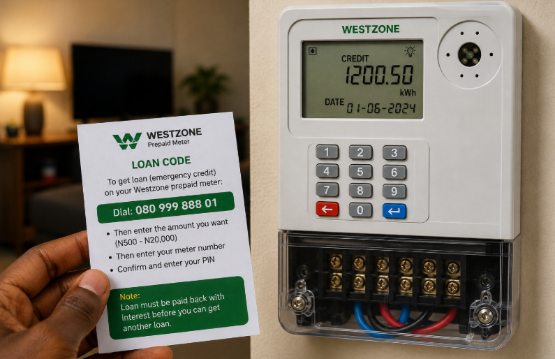 Westzone Prepaid Meter Loan Code: Code to Borrow Credit Unit from WZPDCL